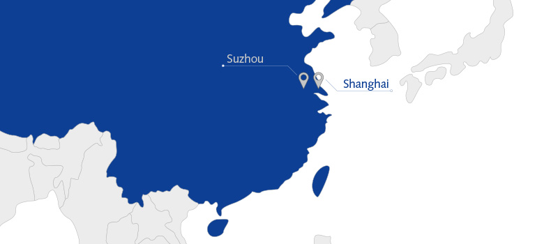 Les deux sites d'ORBIS en Chine